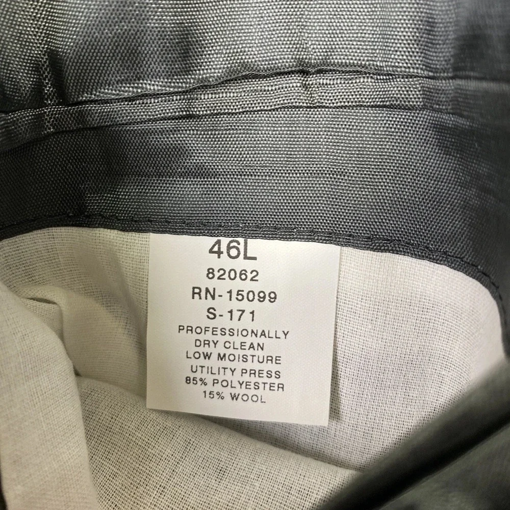 David Taylor Blazer Gray 46L Crested Gold Buttons Wool Blend Academia Regency